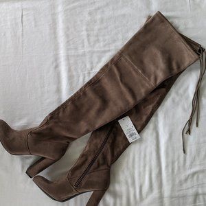 Over the Knee Heeled Boots - Size 7.5